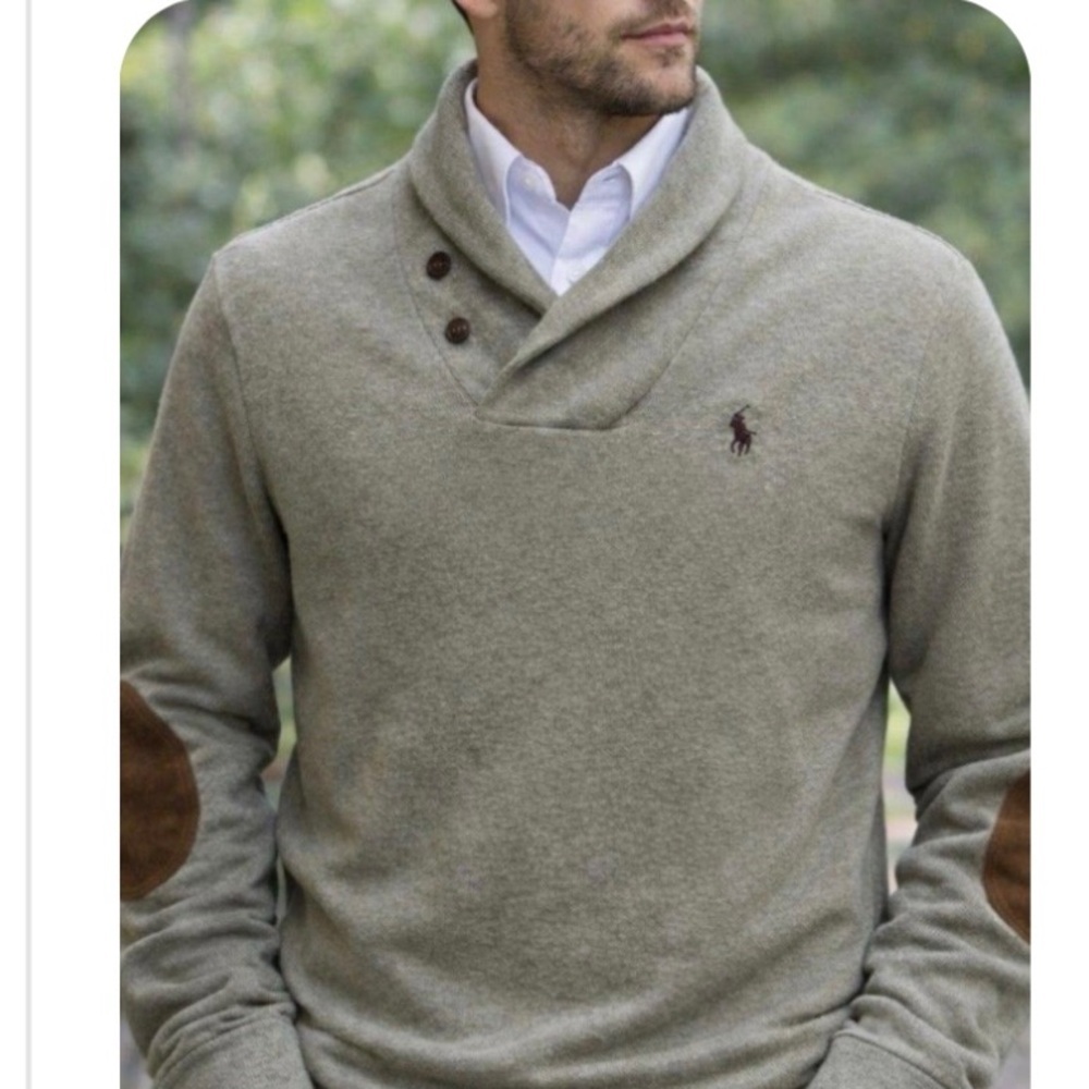 VTG Polo by Ralph Lauren Shawl-Neck Button Pullover